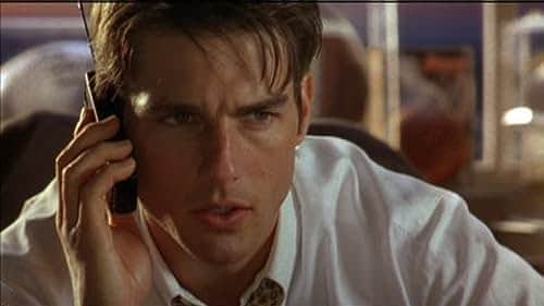 Tom Cruise stars in Jerry Maguire.