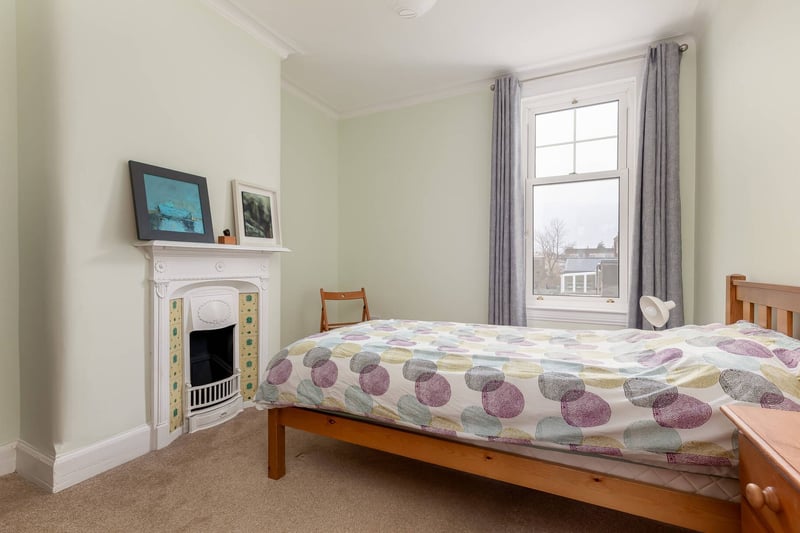 The Corstorphine family home's second double bedroom.