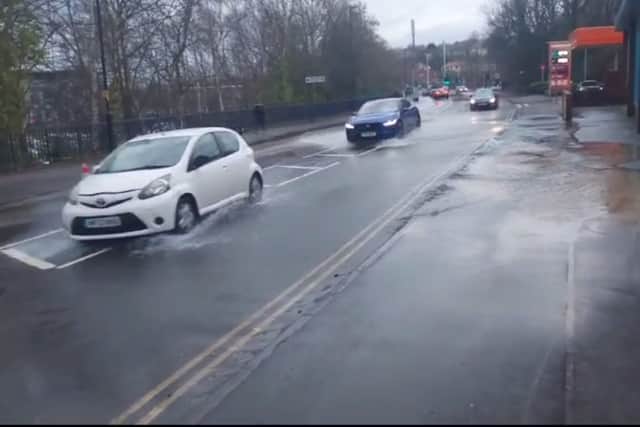 A burst water main on Archer Road in Millhouses, Sheffield, was reportedly so severe caused the asphalt to "lift up" from the pressure.