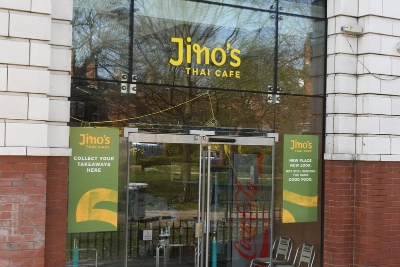 Jino's Thai Cafe, Headingley, has a rating of 4.5 stars from 638 Google reviews. A customer at Jino's said: "Dinner was really lovely, very tasty, and the service impeccable. Everyone was super nice to us! You can bring your own wine which made the experience even better!"