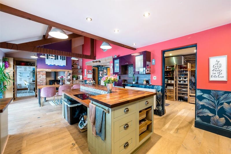 Glorious 7 bed rural property boasting two modern homes & 2-acre garden ...