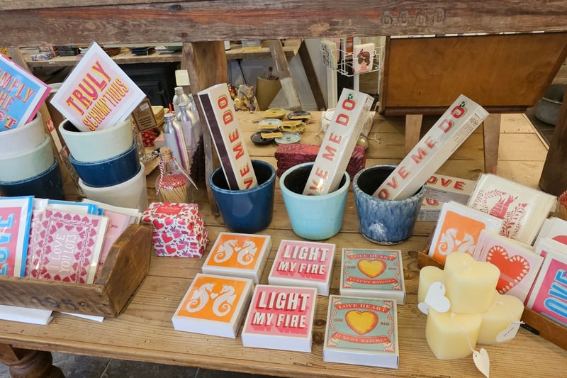 At Reason Interiors, a home decor and unique gifts shop, they have a Valentine’s Day collection to pick from. It includes soaps, heart-shaped candles (£7.50), matchboxes and bottles with love messages from £10.95 (long box) to £15.95 (bottle) and a selection of Valentine's Day cards from £2.95 to £3.25.
