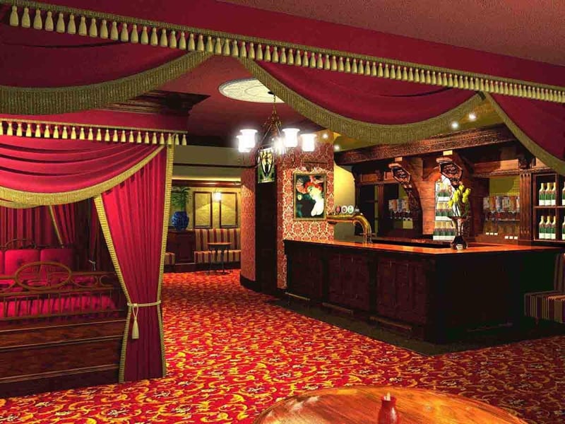 Remember the candlelit Parisian Boudoir? It was decorated with wallpaper at £200 a roll.