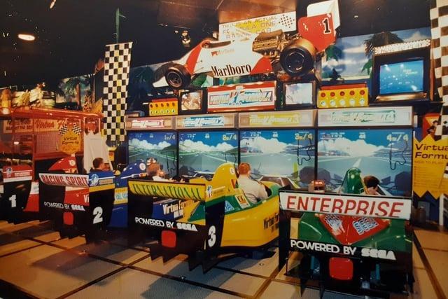 As technology improved, racing games dominated Blackpool Arcades in the 1990s. It was all so new and was an influencing factor in growing up in the 1990s just before the Internet boom