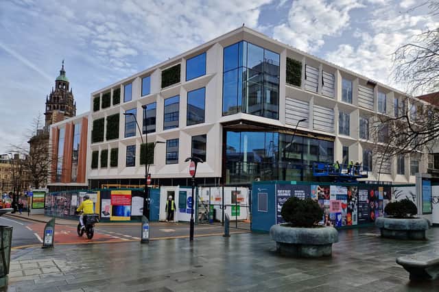 The new look for the old Odeon and Kingdom nightclub building at Barker's Pool, in Sheffield city centre, which is set for a fresh lease of life. It is where the Gaumont cinema stood for many years
