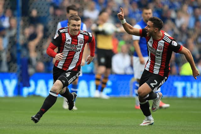 Sheffield United's John Fleck celebrates scoring his side's first goal of the game during the Sky Bet Championship match at Hillsborough, Sheffield. PRESS ASSOCIATION Photo. Picture date: Sunday September 24, 2017