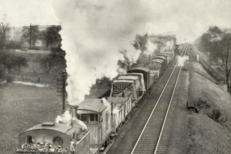 The famous Lickey incline between Bromsgrove and Blackwell, Worcestershire, on the L.M.S. Bristol to Birmingham line', 1935. From "Railway Wonders of the World, Vol. 1"