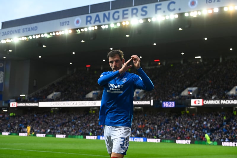 A surprise entry in the top three is Croatian left Barisic. He's had to battle with Ridvan Yilmaz for the left back spot but, according to FotMob, he has been one of Rangers top performers this term. 