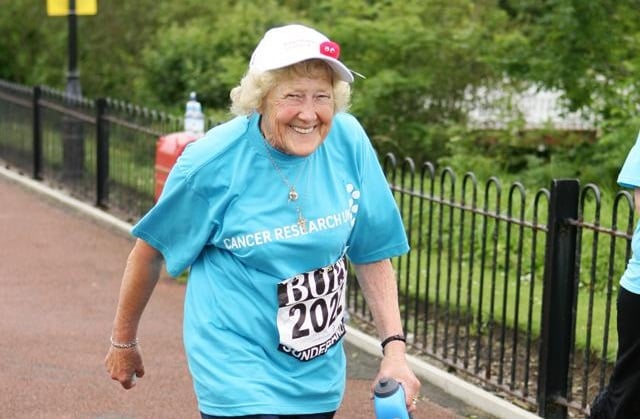 Having a great time as she took part in the Great Women's Run.