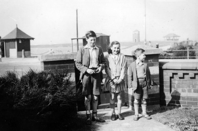 This has done the rounds but is always worth a share - John Lennon on holiday with cousins Stan and Leila Parkes in Fleetwood, 1948