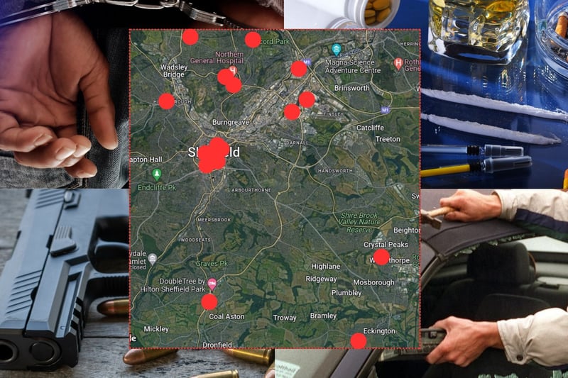 The 17 most crime-ridden streets in Sheffield have been revealed