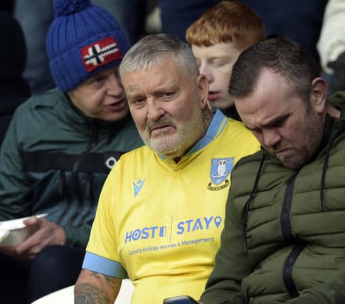 Sheffield Wednesday fans at Huddersfield Town away