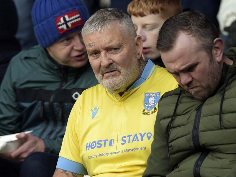 Sheffield Wednesday fans at Huddersfield Town away