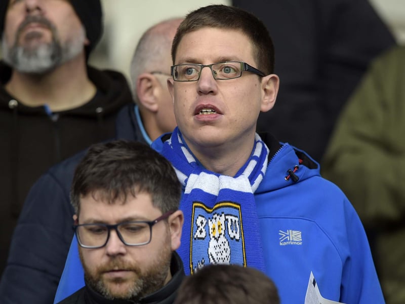 Sheffield Wednesday fans at Huddersfield Town away