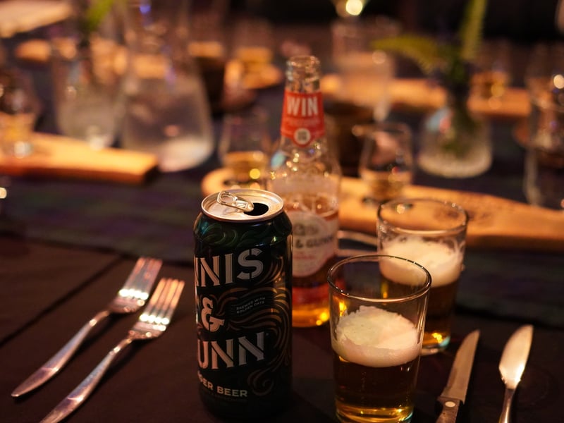 The traditional Innis & Gunn comes alongside their single malt whisky cask-matured beer - which is worth trying for any self-respecting fan of either beer or whisky.