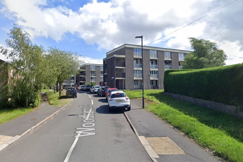 The joint fourth-highest number of reports of drug offences in Sheffield in December 2023 were made in connection with incidents that took place on or near Woodfarm Close, Stannington, with 2	