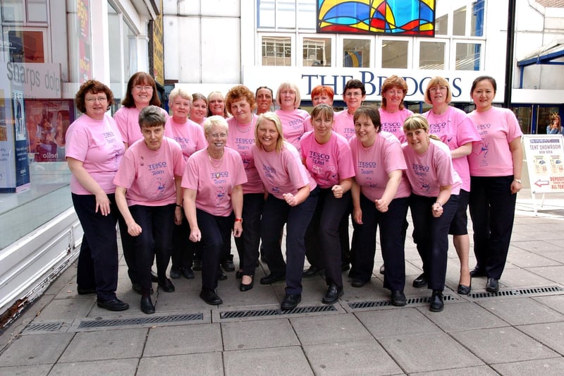 These workers from The Bridges store were taking part in Race for Life in 2005.