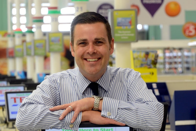 Store manager Tim Howell was pictured at the new branch in Newcastle Road just before it opened in 2013.