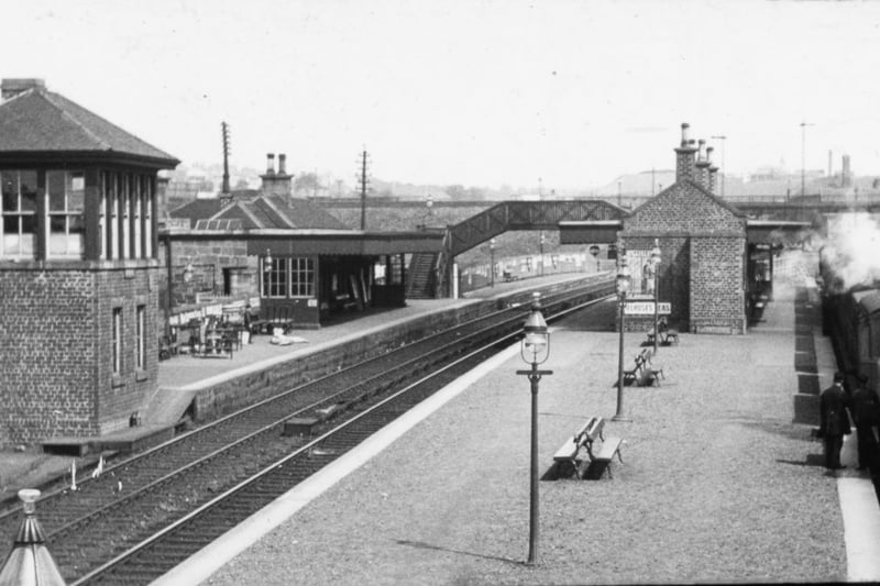 Airdrie South station was part of the North British Railway and later the LNER. Today the station is simply known as 'Airdrie'.