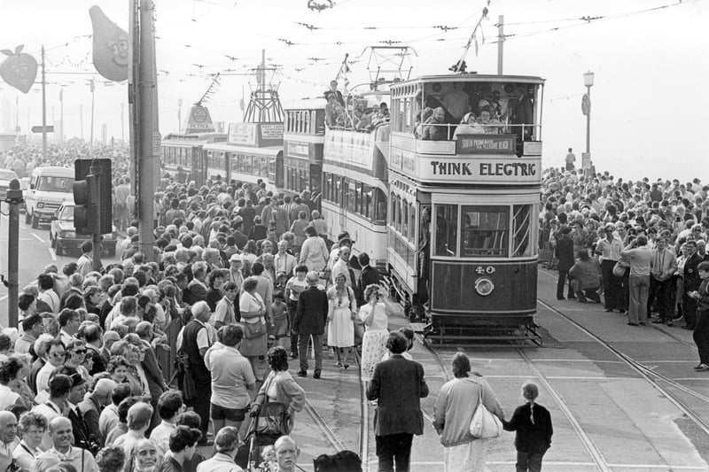 Blackpool Tram Centenary in 1985