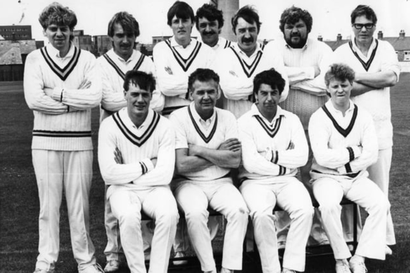 The Boldon CA first team ready to take to the cricket pitch. Pictured left to right, front: N Binnie, D Walls, I Wilburn, R Foster. Back: P Corney, G Lincoln, D Johnston, W Taylor, D Leithes. G Stanners, I Reynolds.