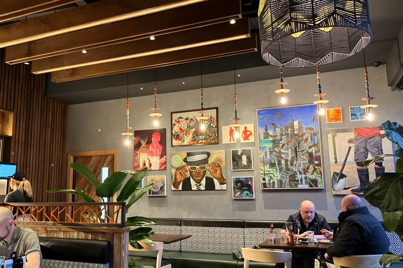 The decor in the New Brighton Nando's pays tribute to its South African origins.