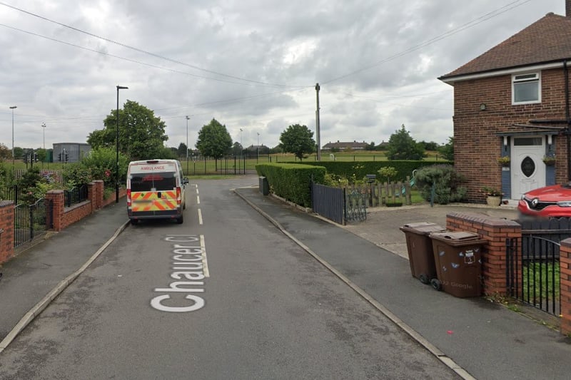 The joint fourth-highest number of reports of antisocial behaviour in Sheffield in December 2023 were made in connection with incidents that took place on or near Chaucer Close, Parson Cross, with 4