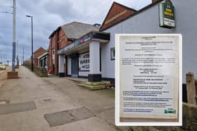 Manor Social Club, main picture, has been closed for a week, say nearby residents. A Sheffield Council licensing review notice has been attached to the building. Picture: David Kessen, National World