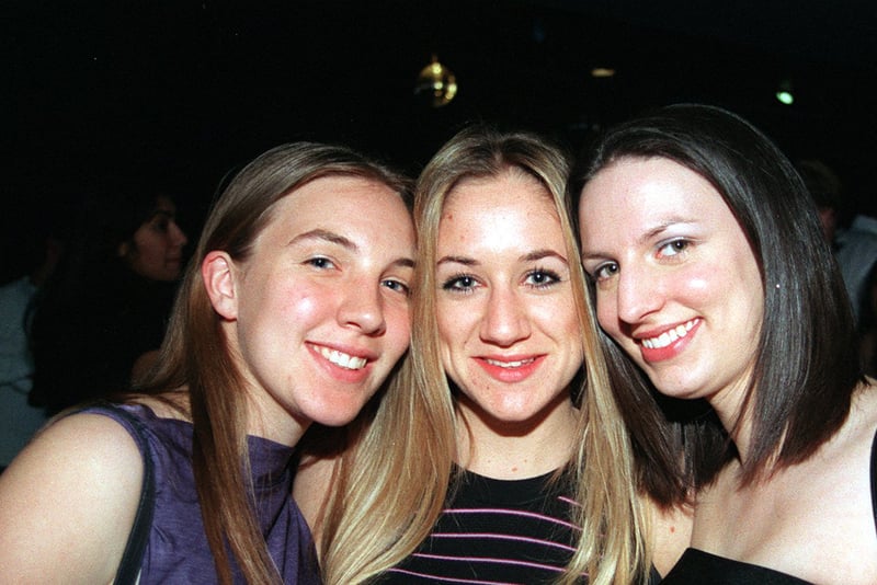 Sarah, Kym and Linda at Sheffield's Kingdom nightclub