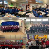 Picture shows some of the Sheffield school groups appearing on the MOBOs video