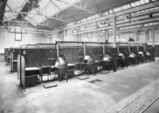The old interior of Partick public baths