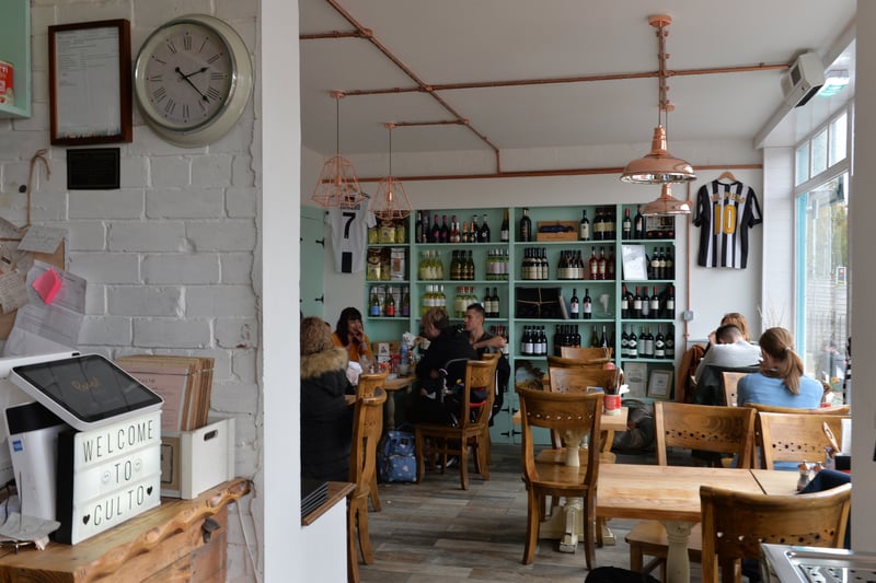 Culto, located in Meanwood, has a rating of 4.5 stars from 566 TripAdvisor reviews. A customer at Culto said: "Excellent service, great food, great atmosphere. Lovely gluten free options available (both pizza and pasta)."
