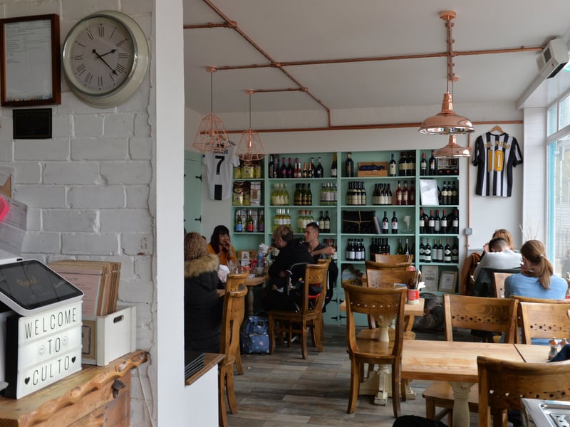 Culto, located in Meanwood, has a rating of 4.5 stars from 566 TripAdvisor reviews. A customer at Culto said: "Excellent service, great food, great atmosphere. Lovely gluten free options available (both pizza and pasta)."