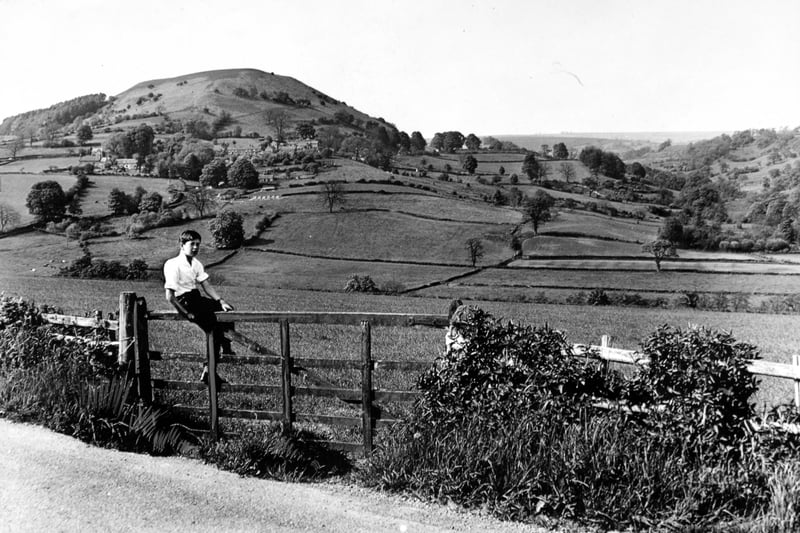 A pleasant outlook north of Sutton Bank looking towards Hawnby and the Hambleton Hills in May 1964.