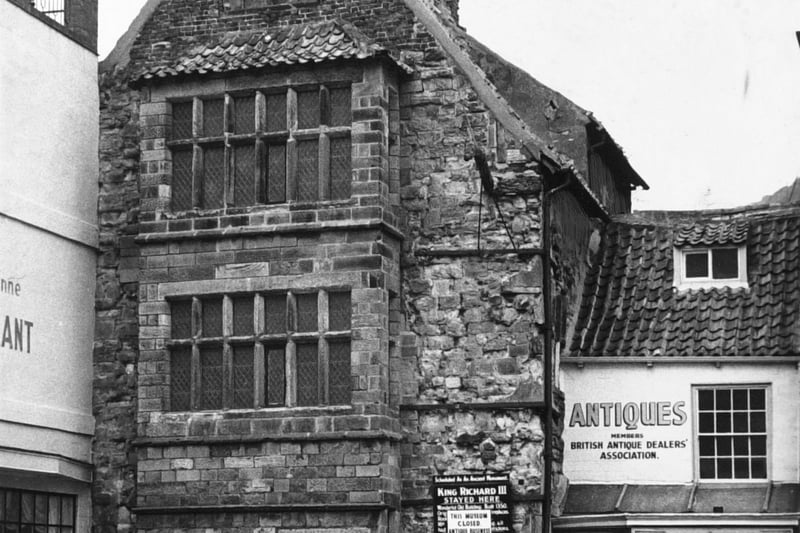 The 600-year-old King Richard III house pictured in May 1964.