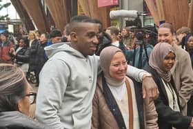 Bugzy Malone visited Sheffield earlier today ahead of the MOBO Awards in the Steel City this evening