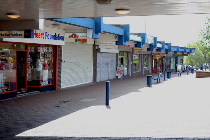 Do you remember these shops at Bramley Shopping Centre? Pictured in May 2006.