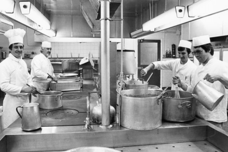 Chefs at South Shields General Hospital prepare lunch for the patients