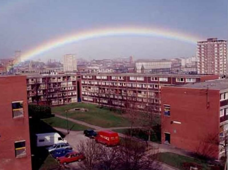 The world's longest lasting rainbow, seen here from Sharrow, brightened the skies above Sheffield for an astonishing six hours. It was visible from 9am to 3pm, on March 14, 1994, earning a place in the Guinness Book of Records. The mark was eventually eclipsed by a rainbow above Taipei, Taiwan, which lasted for nine hours in 2017.