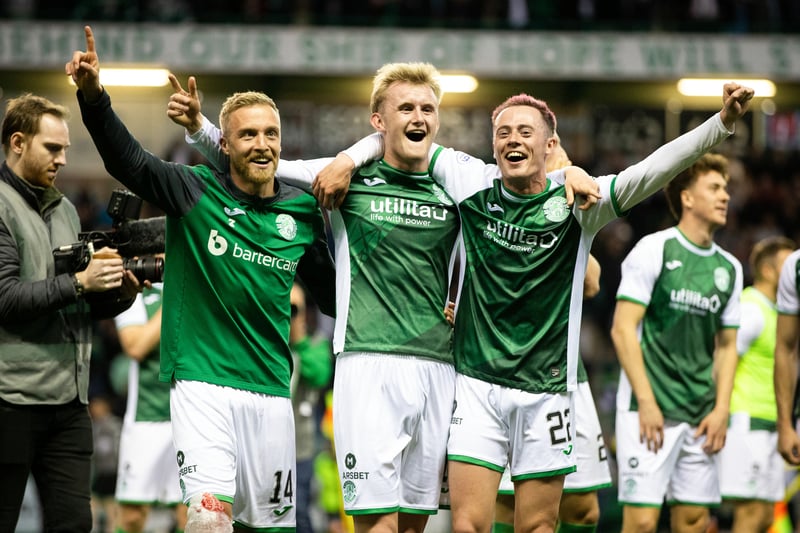 Hibs treated their fans to a memorable victory over Celtic on their final home game of the season. 

Elie Youan, Kevin Nisbet and an Alexander Bernabei own goal helped Lee Johnson's side to the win. 