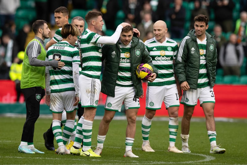 Hat-trick hero James Forrest, Georgios Giakoumakis (2) and Daizen Maeda scored the goals in a comfortable win for the Hoops.

Elie Youan scored a second half consolation goal for Hibs.