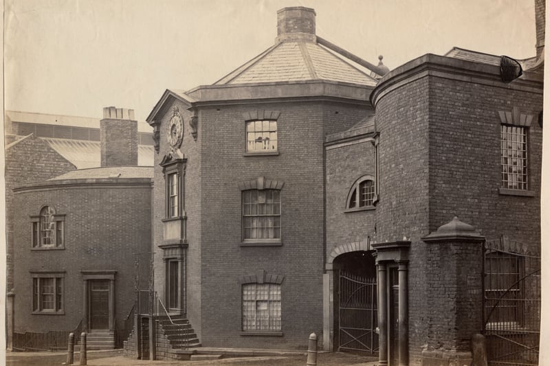 Exterior view showing the front elevation of the Birmingham Canal Navigations Head Office, on Paradise Street. Artist Unknown. (Photo by Historic England Archive/Heritage Images via Getty Images