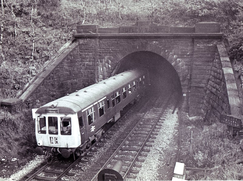 The Totley Tunnel, pictured here in 1973, is the fourth-longest mainline railway tunnel in the UK, extending for three-and-a-half miles. It opened in 1893 and runs between Totley and Grindleford.