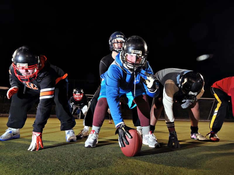 Sunderland Spartans American Football team in training at the Raich Carter Centre in December 2012.