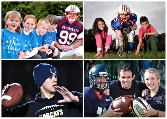 Let's go retro with 9 American Football scenes from Wearside.