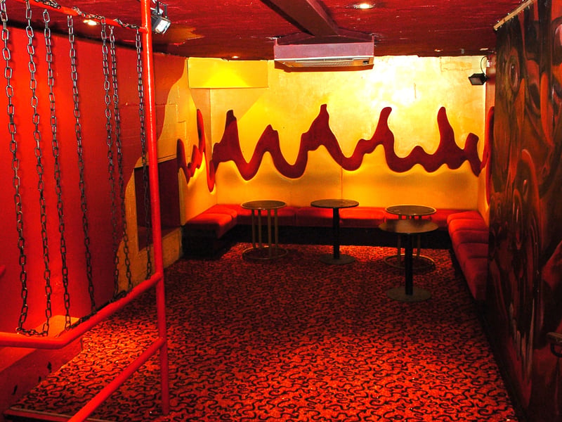 The downstairs area of Rio's.