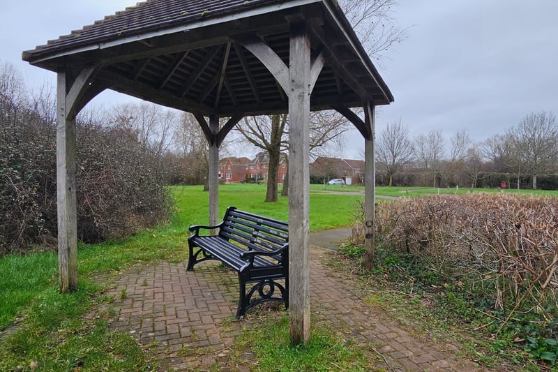There are various shelters scattered across the park for visitors to take refuge on a rainy day including by the pond and the play area.
