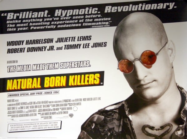 After experiencing an extremely violent childhood, Mickey (Woody Harrelson) and Mallory (Juliette Lewis) fall in love and take revenge on her abusive Father before going on a murderous rampage that sees them turn into media superstars.