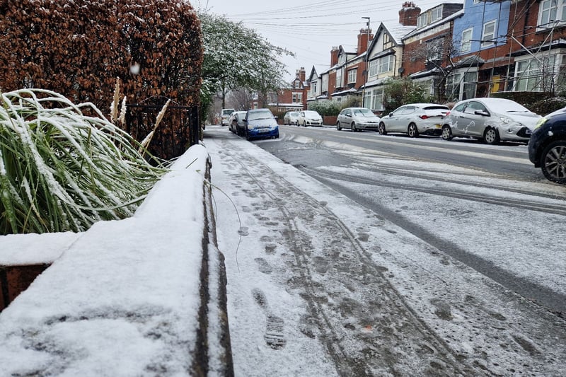 Meanwhile, pictures of snowy scenes in Chapel Allerton looked as though they would make perfect Christmas cards.