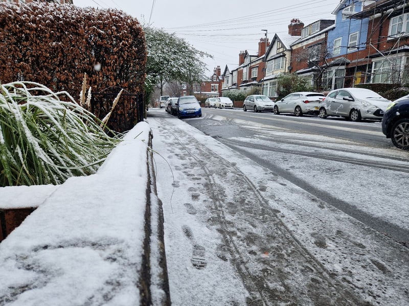 Meanwhile, pictures of snowy scenes in Chapel Allerton looked as though they would make perfect Christmas cards.